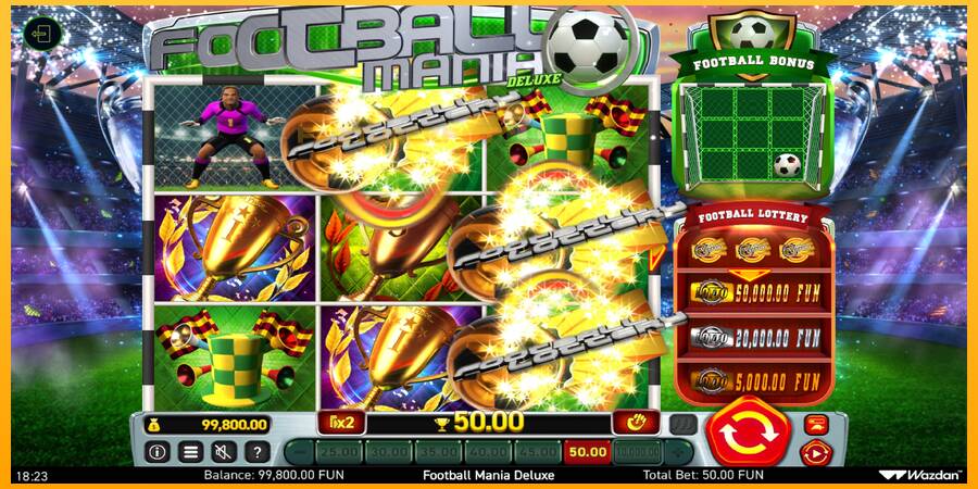 Hrací automat: Football Mania Deluxe s reálnou šancou na výhru