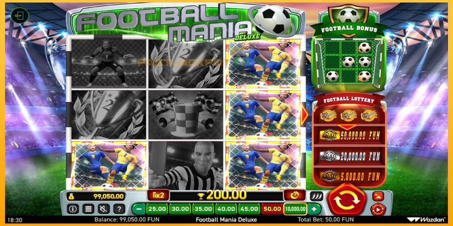 Hrací automat: Football Mania Deluxe s reálnou šancou na výhru