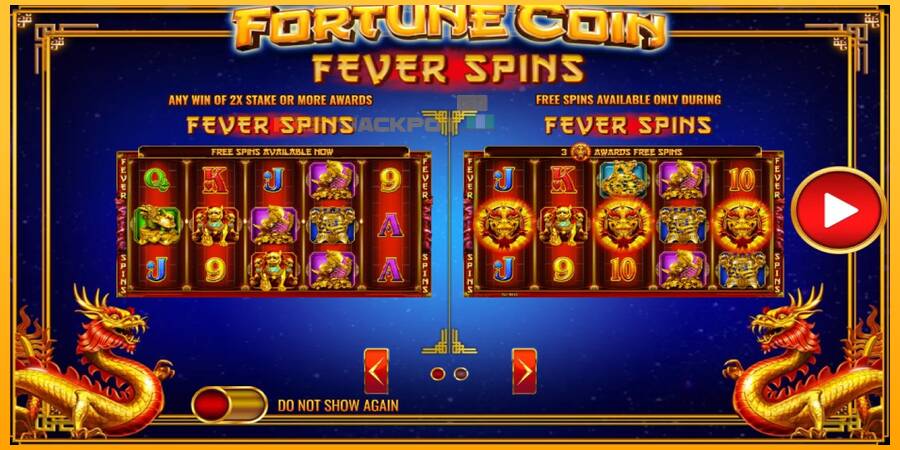 Hrací automat: Fortune Coin Fever Spins s reálnou šancou na výhru