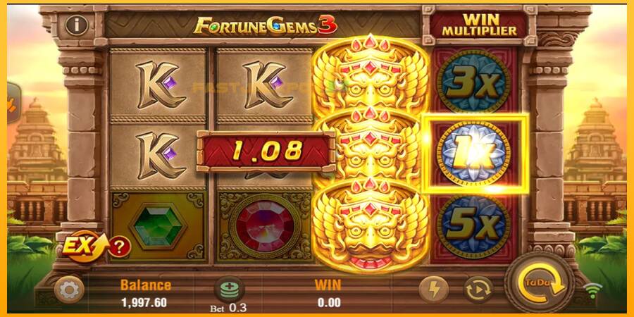 Hrací automat: Fortune Gems 3 s reálnou šancou na výhru