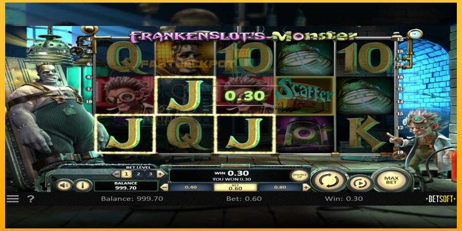 Hrací automat: Frankenslots Monster s reálnou šancou na výhru