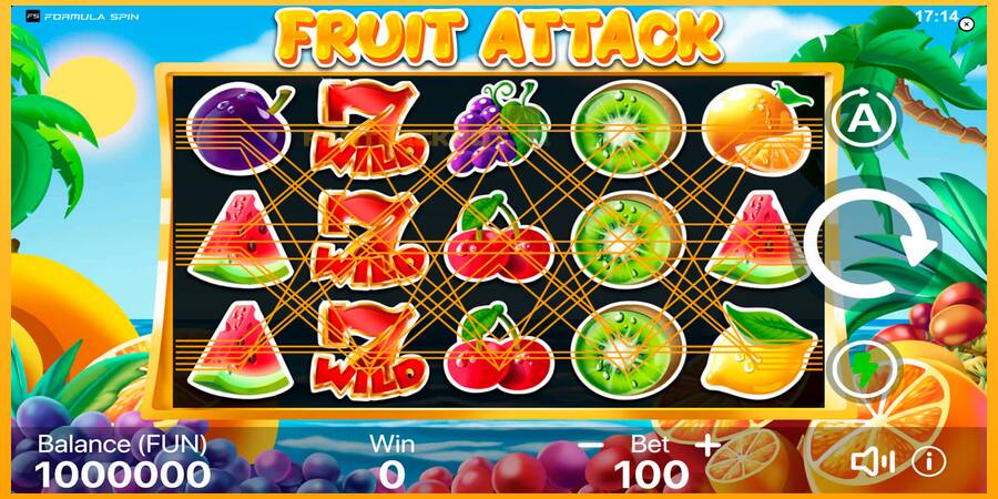 Hrací automat: Fruit Attack s reálnou šancou na výhru