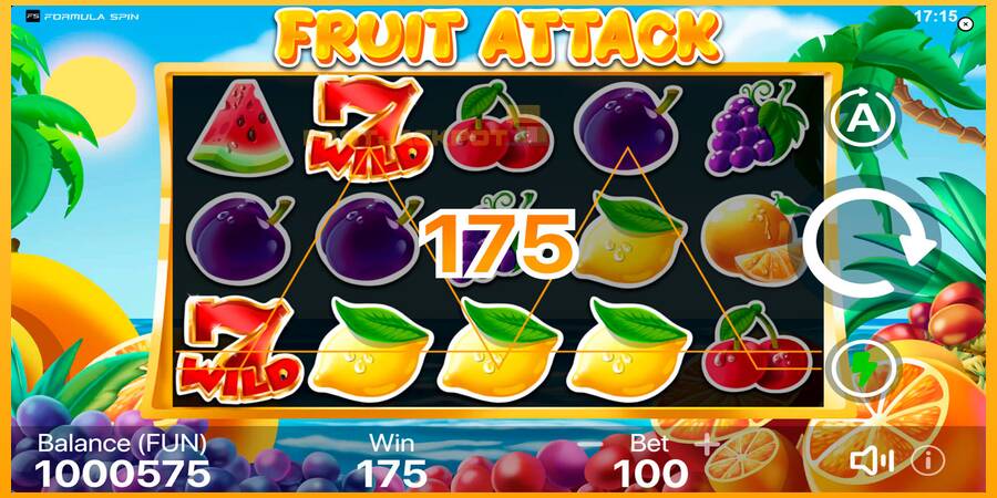 Hrací automat: Fruit Attack s reálnou šancou na výhru