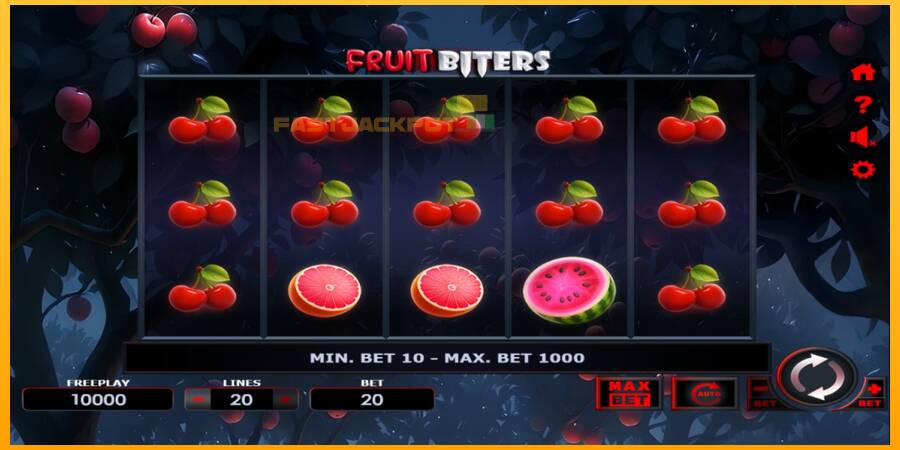 Hrací automat: Fruit Biters s reálnou šancou na výhru