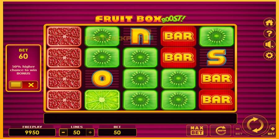 Hrací automat: Fruit Box Boost! s reálnou šancou na výhru