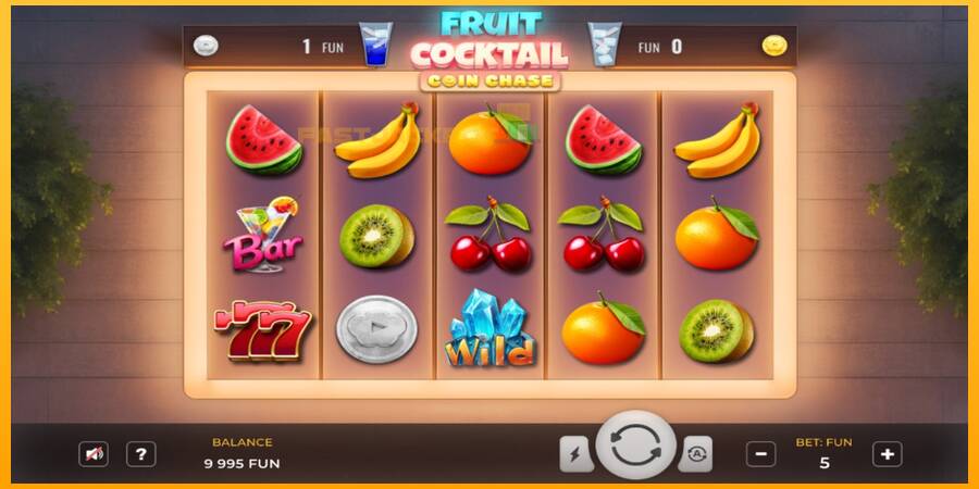 Hrací automat: Fruit Cocktail Coin Chase s reálnou šancou na výhru