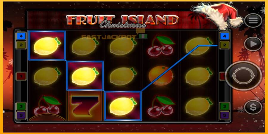 Hrací automat: Fruit Island Christmas s reálnou šancou na výhru