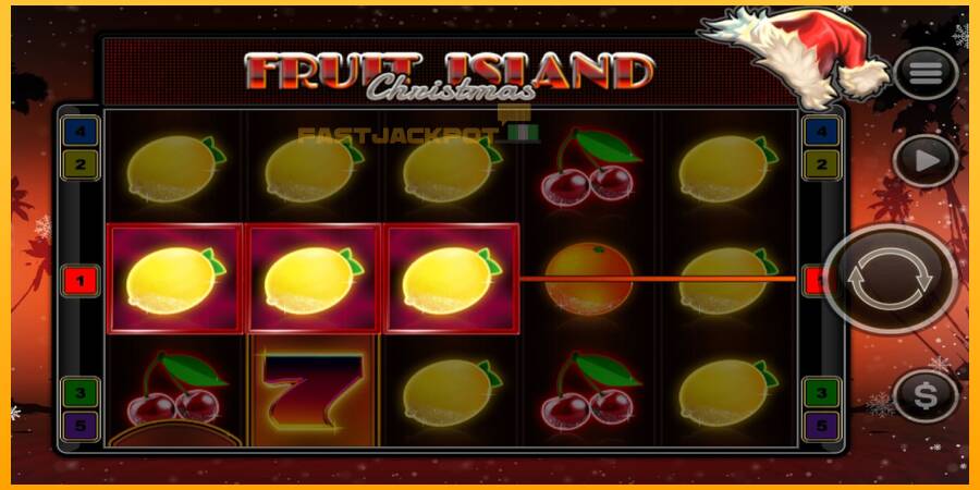 Hrací automat: Fruit Island Christmas s reálnou šancou na výhru