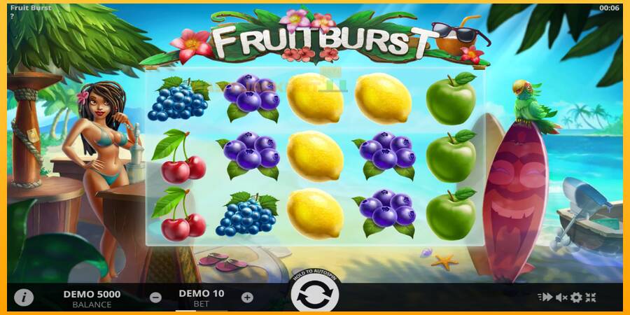 Hrací automat: Fruitburst s reálnou šancou na výhru