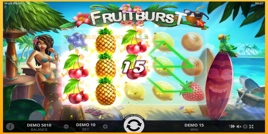 Hrací automat: Fruitburst s reálnou šancou na výhru