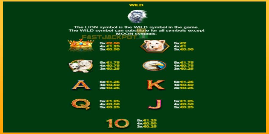 Hrací automat: Full Moon: White King PowerPlay Jackpot s reálnou šancou na výhru