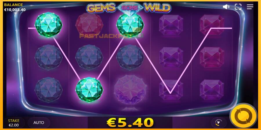 Hrací automat: Gems Gone Wild s reálnou šancou na výhru