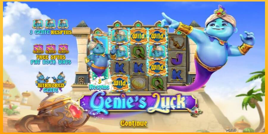 Hrací automat: Genie’s Luck s reálnou šancou na výhru