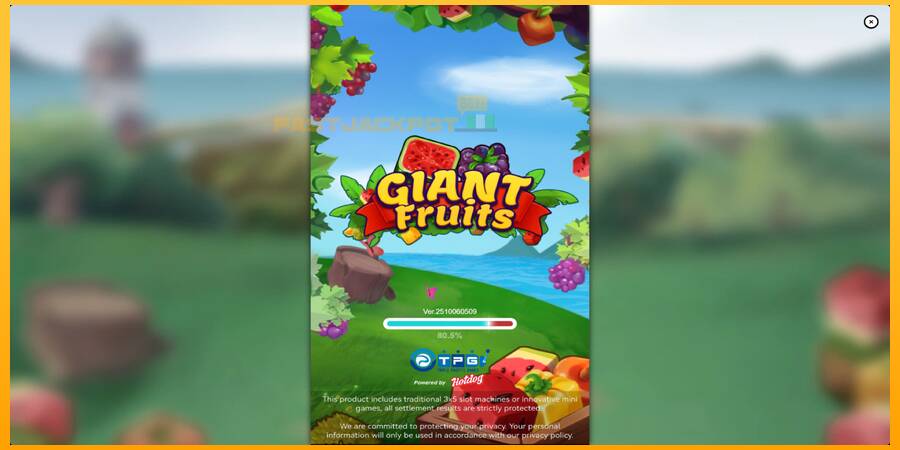 Hrací automat: Giant Fruits s reálnou šancou na výhru