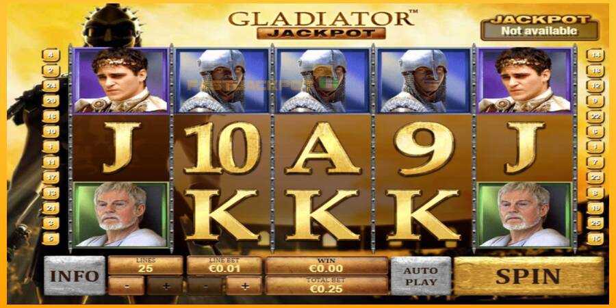 Hrací automat: Gladiator Jackpot s reálnou šancou na výhru