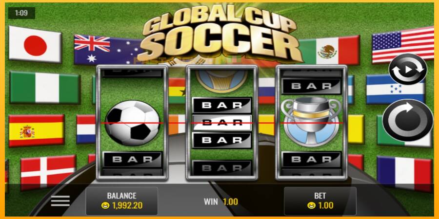 Hrací automat: Global Cup Soccer s reálnou šancou na výhru