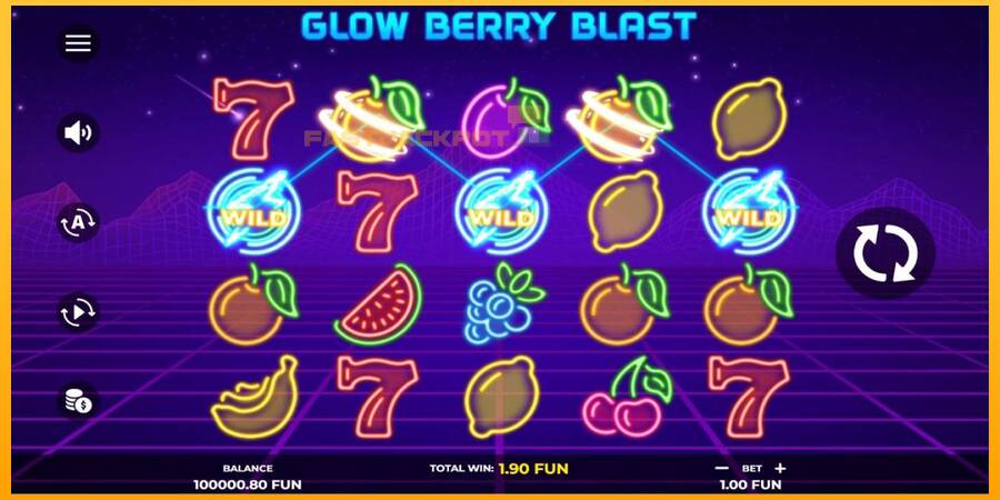 Hrací automat: Glow Berry Blast s reálnou šancou na výhru