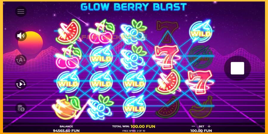 Hrací automat: Glow Berry Blast s reálnou šancou na výhru