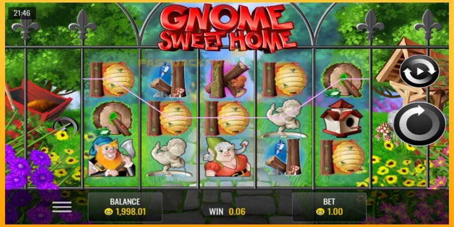 Hrací automat: Gnome Sweet Home s reálnou šancou na výhru