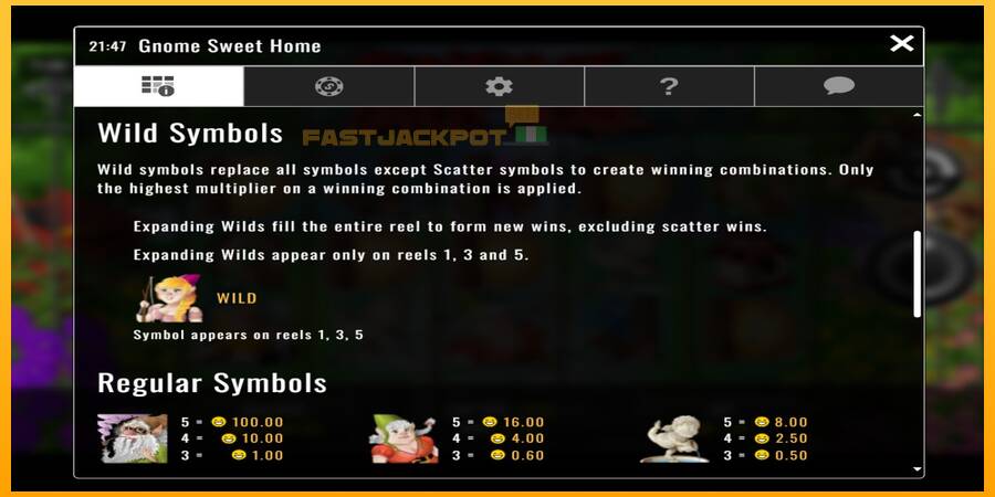 Hrací automat: Gnome Sweet Home s reálnou šancou na výhru