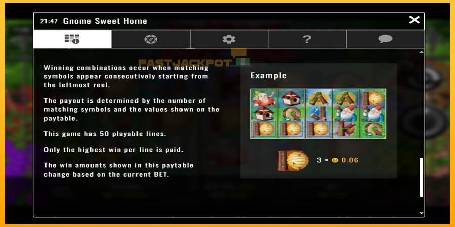 Hrací automat: Gnome Sweet Home s reálnou šancou na výhru