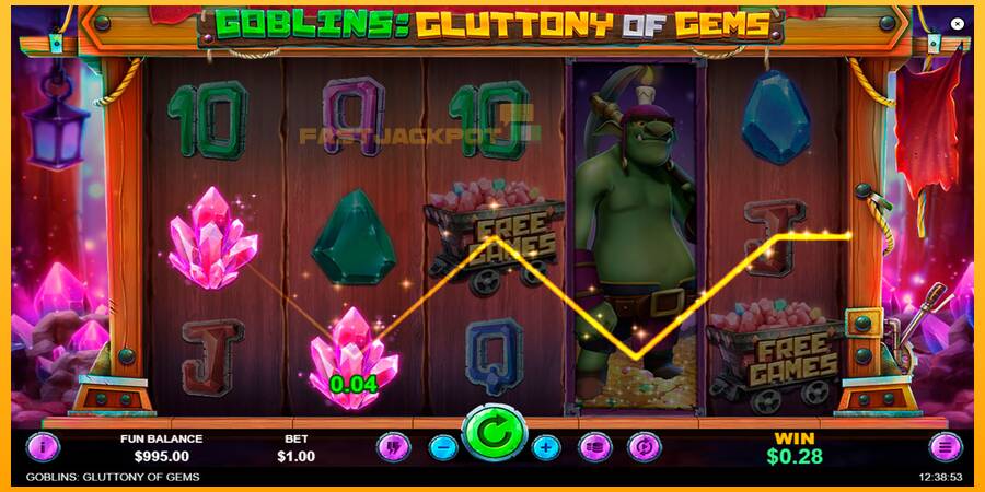 Hrací automat: Goblins Gluttony of Gems s reálnou šancou na výhru