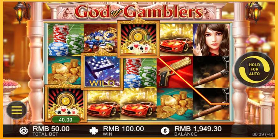 Hrací automat: God of Gamblers s reálnou šancou na výhru