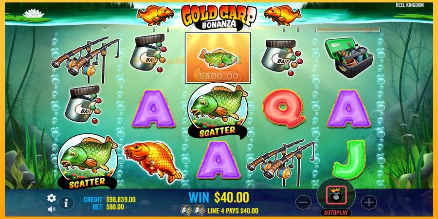 Hrací automat: Gold Carp Bonanza s reálnou šancou na výhru