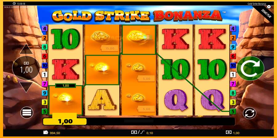 Hrací automat: Gold Strike Bonanza s reálnou šancou na výhru