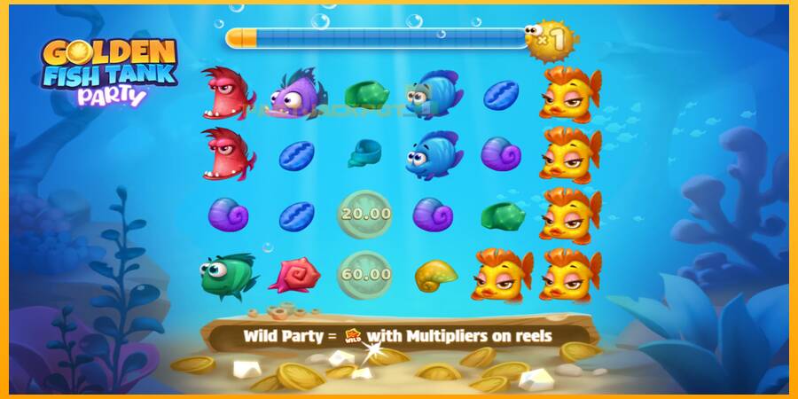 Hrací automat: Golden Fish Tank Party s reálnou šancou na výhru