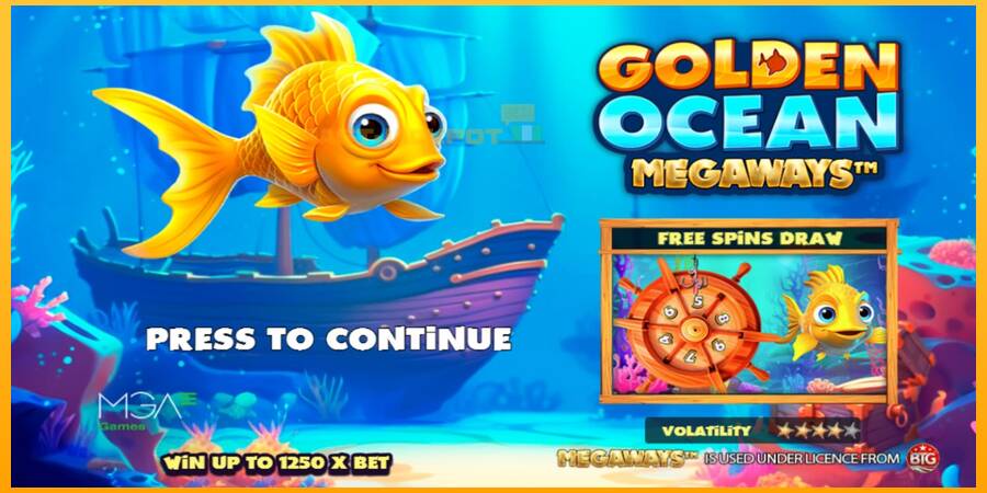 Hrací automat: Golden Ocean Megaways s reálnou šancou na výhru