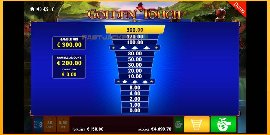 Hrací automat: Golden Touch s reálnou šancou na výhru