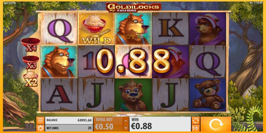 Hrací automat: Goldilocks and the Wild Bears s reálnou šancou na výhru