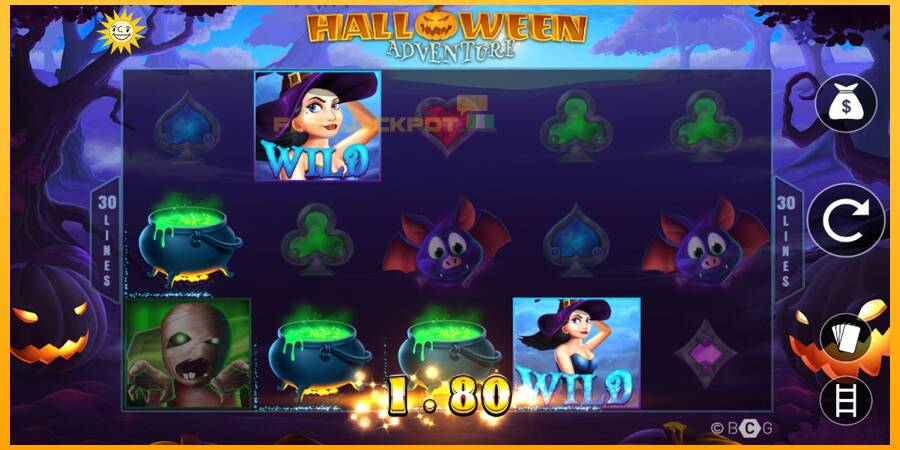 Hrací automat: Halloween Adventure s reálnou šancou na výhru