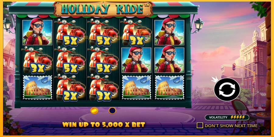 Hrací automat: Holiday Ride s reálnou šancou na výhru