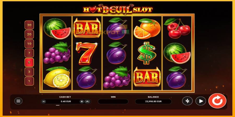 Hrací automat: Hot Devil Slot s reálnou šancou na výhru