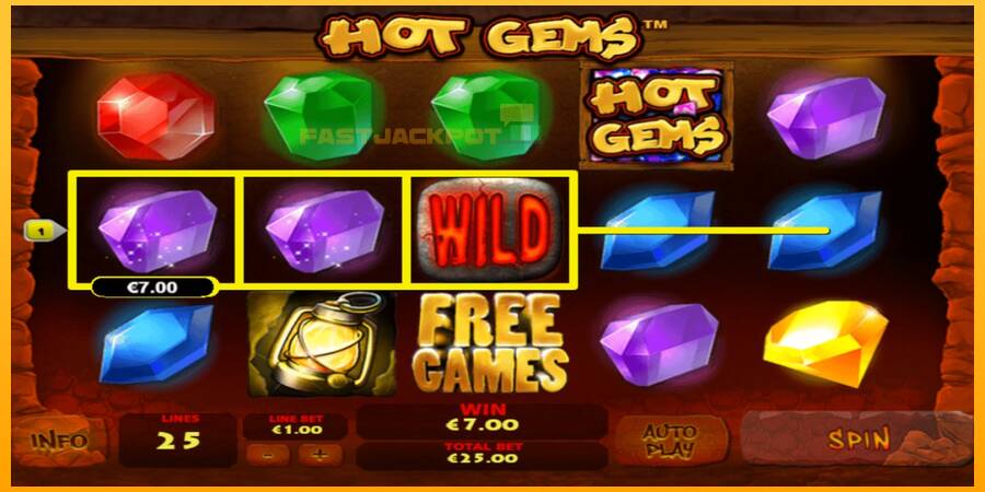 Hrací automat: Hot Gems s reálnou šancou na výhru