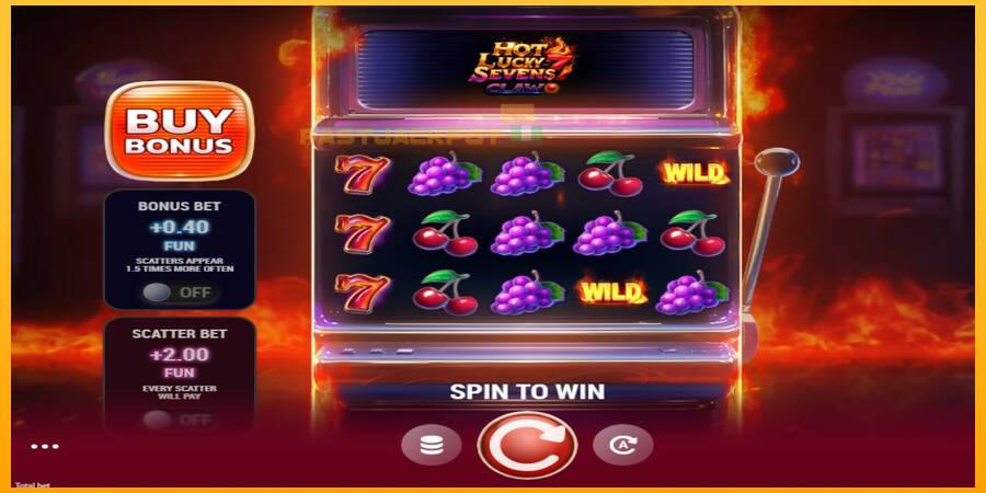 Hrací automat: Hot Lucky Sevens Claw s reálnou šancou na výhru