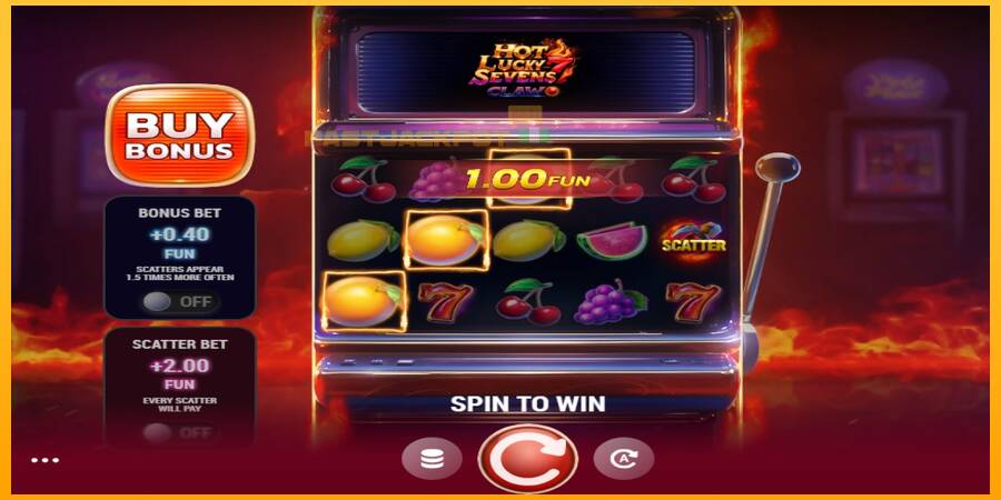 Hrací automat: Hot Lucky Sevens Claw s reálnou šancou na výhru