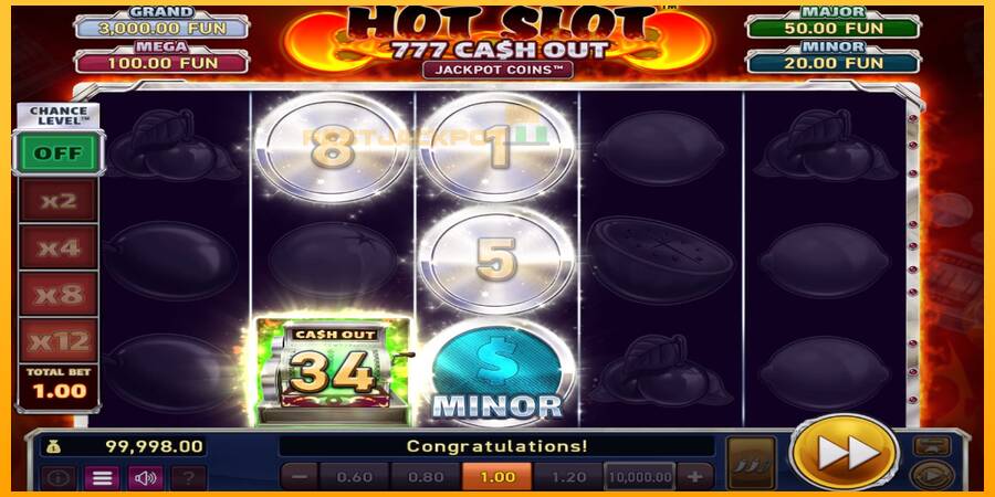 Hrací automat: Hot Slot: 777 Cash Out Grand Platinum Edition s reálnou šancou na výhru