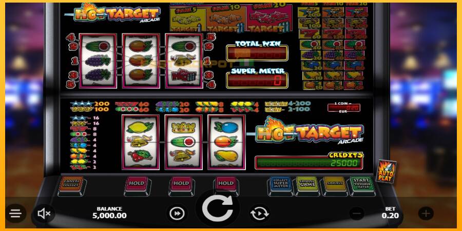 Hrací automat: Hot Target Arcade s reálnou šancou na výhru