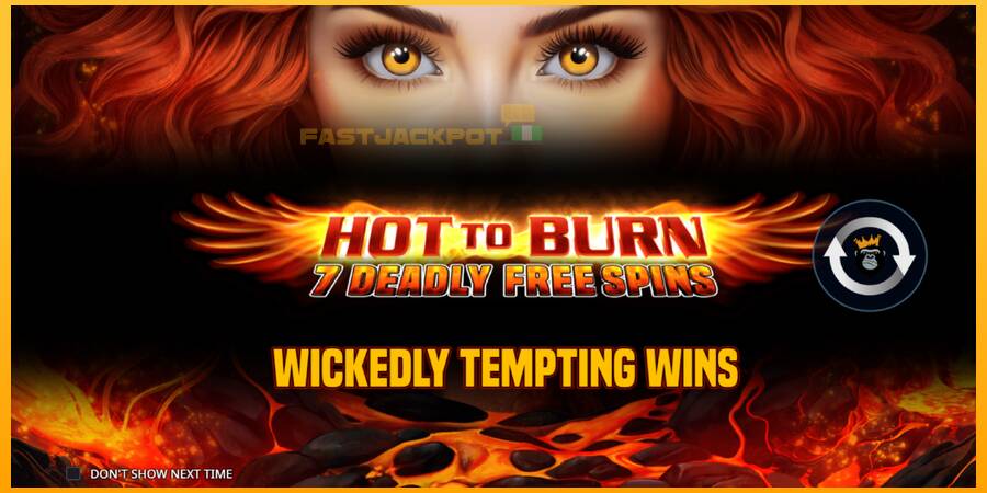 Hrací automat: Hot to Burn - 7 Deadly Free Spins s reálnou šancou na výhru