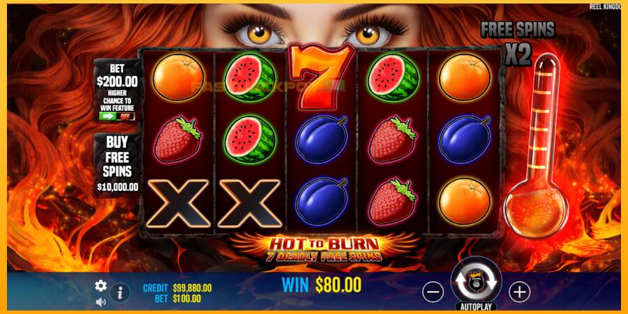 Hrací automat: Hot to Burn - 7 Deadly Free Spins s reálnou šancou na výhru