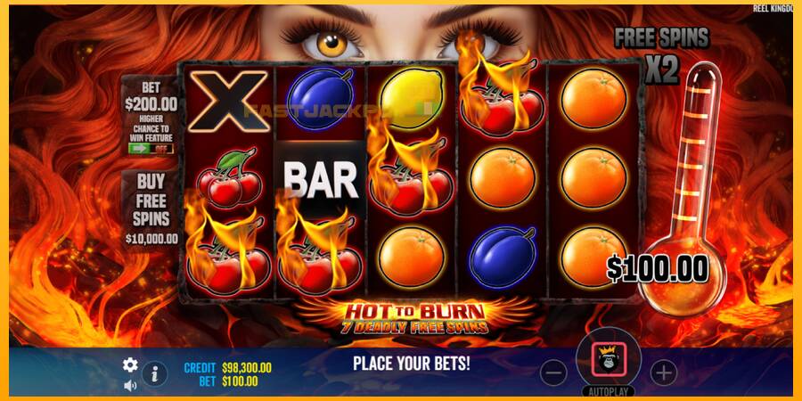 Hrací automat: Hot to Burn - 7 Deadly Free Spins s reálnou šancou na výhru