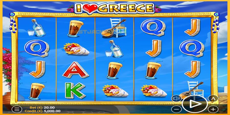 Hrací automat: I Love Greece s reálnou šancou na výhru