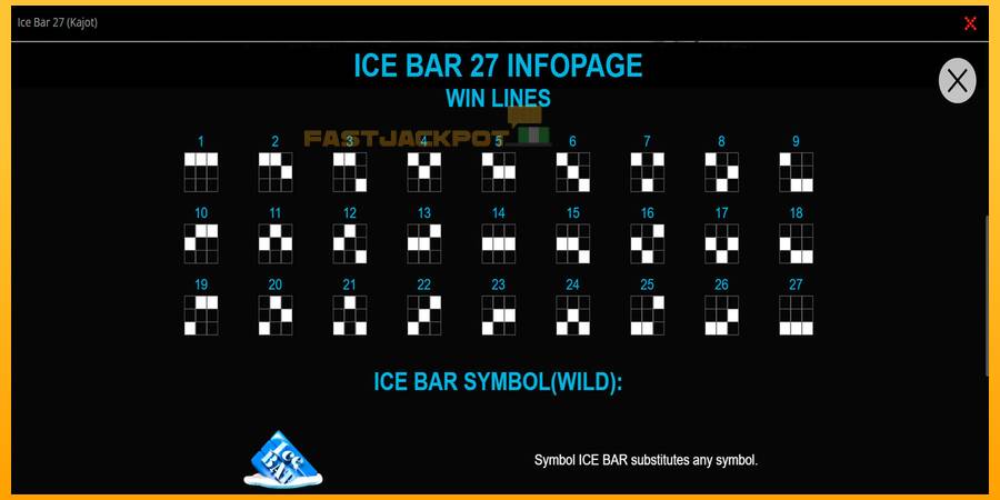 Hrací automat: Ice Bar 27 s reálnou šancou na výhru