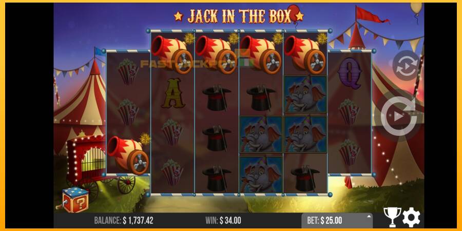 Hrací automat: Jack in the Box s reálnou šancou na výhru