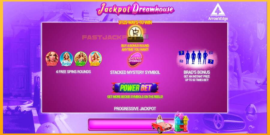 Hrací automat: Jackpot Dreamhouse s reálnou šancou na výhru