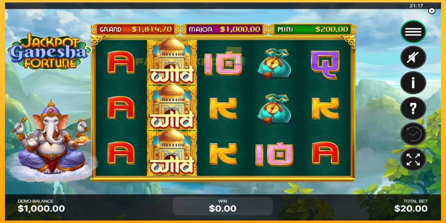 Hrací automat: Jackpot Ganesha Fortune s reálnou šancou na výhru