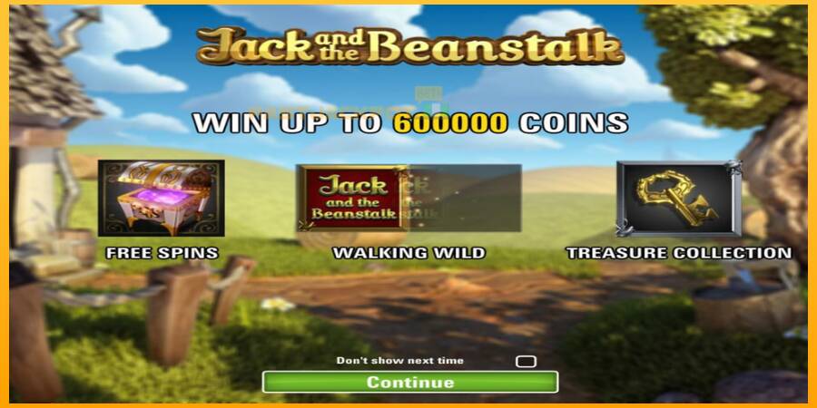 Hrací automat: Jack’s Beanstalk s reálnou šancou na výhru